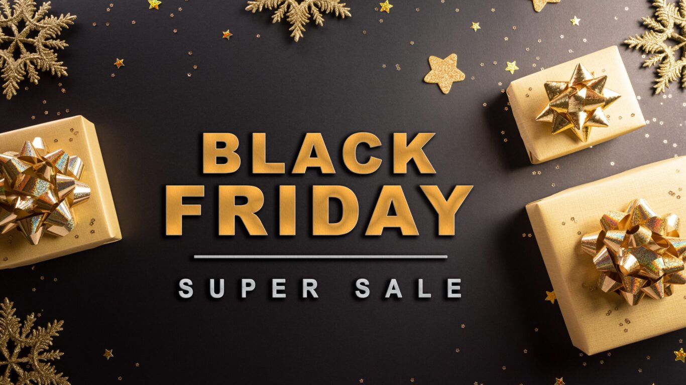 Top,View,Of,Black,Friday,Christmas,Gift,Box,And,Golden