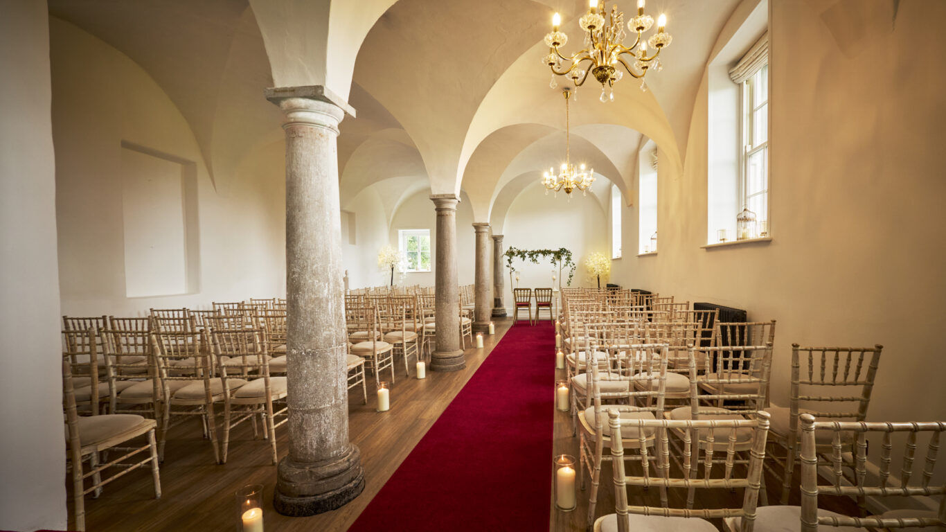 Nunnery Wedding set up